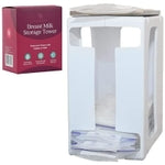 Nurse & Nourish Breast Milk Storage Tower & Freezer Organizer Bin - Space-Saving Rack for Breast Milk Storage Bags - Flat-...
