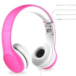 LilGadgets Connect+ Foldable Headphones, Adjustable Fit Soft Touch Padding for Kids with Mic, Volume-Limited & Noise Reduc...