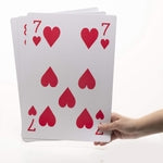 PREXTEX Jumbo Playing Cards Full Deck Huge Poker Index Giant Playing Cards Fun for All Ages! - s - Size 8.5 x 11 Inches