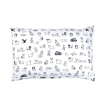 Kids Rule 3-Piece Dog Sketch Bed Sheet Set for Boys & Kids - 1 Twin Flat and 1 Twin Fitted Sheet, Queen Pillowcase, Soft B...