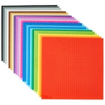 Strictly Briks Stackable Baseplates - 24 Pack 10"x10", 32x32 Studs, Compatible with Lego for Building City Scenes, Foundat...