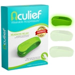 Aculief Wearable Acupressure Support Clip - Stress Management Clip - X-Small, Green