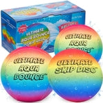 Activ Life 2 Ultimate Skip Balls with 1 Skip Disc (Multi-Color) - Water Bouncing Balls for Pool, Beach & Lake - Durable Fl...
