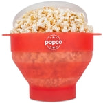 The Original Popco Silicone Popcorn Maker - Microwave Popcorn Popper - Collapsible Bowl, Heat-Resistant, Easy to Clean, Id...