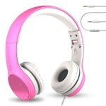 LilGadgets Connect+ Style On-Ear Kids Headphones with Microphone - SharePort Technology, SoftTouch Padding, Detachable Cab...