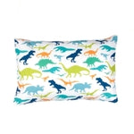 Kids Rule 3-Piece Multicolor Dinosaurus Bed Sheet Set for Boys & Kids - 1 Twin Flat and 1 Twin Fitted Sheet, Queen Pillowc...