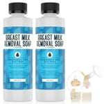 [2 Pack] Breast Milk Removal Soap - Clean Your Breast Pump Parts, Bottles, Nipples and Nursing Apparel Quick – Made In USA...