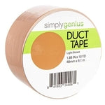 Simply Genius Duct Tape for Art & Craft Projects - 1 Pack, 1.8 In x 10 Yd, Light Brown - Colored Tape for DIY Craft & Home...