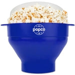 POPCO Silicone Microwave Popcorn Popper with Handles - Popcorn Maker - Pop Corn Microwave Popper - Collapsible Bowl - Dish...