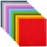 Strictly Briks Stackable Baseplates - 12 Pack 10"x10", 32x32 Studs, Compatible with Lego for Building City Scenes, Foundat...