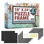 [2 Pack] Puzzle Frame Kit to Display Your Puzzles - Easy to Assemble Frames for Jigsaw Puzzles - Puzzle Mounting Kit with ...