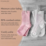 CozyWay Toddler Non-Slip Grip Socks - Low-Cut Cotton Comfort & Gripped Soles for Secure Steps - Mix of 14 Pairs Pink/White...