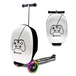 Lascoota Foldable Ride-On Suitcase - Lightweight Luggage with Easy-Glide Wheels - LED Lights for Kid Suitcase - Foldable L...