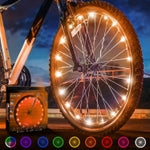 Activ Life LED Bike Wheel Lights with Batteries Included, Get 100% Brighter and Visible from All Angles for Ultimate Safet...