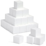 Bright Creations Craft Foam Cubes - 3-Inch White Polystyrene, Pack of 30 - Lightweight & Durable Modeling & Project Foam B...