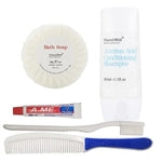 Hotel Toiletries Amenities Bulk Individually Wrapped 30ml Shampoo & Conditioner 2 in 1, Round Tissue Pleated 28g Cleaning ...