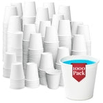 Prestee 1000 Pack 3oz Small Paper Cups - Disposable Paper Cups, Paper Coffee Cups for Espresso Hot Cups, Disposable Mini B...