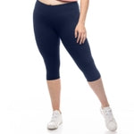 SATINA High Waisted Capri Leggings for Women - Leggings for Women Plus Size - Soft Crop Leggings for Women with Tummy Cont...