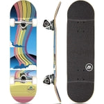 Magneto Maple Wood Complete Skateboard - Beginner Cruiser Skateboard - Smooth Rides with ABEC-5 Bearings - Trick-Ready Dou...