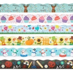 Juvale Bulletin Board Decorations - Multicolor, 6 Rolls (234 ft) - Scalloped Seasonal & Holiday-Themed Assorted Classroom ...