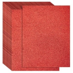 Bright Creations 24 Sheets Red Glitter Cardstock Paper 8.5 x 11 for Scrapbooking, DIY Projects, Arts and Crafts (280gsm) -...