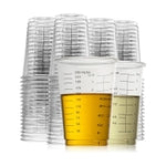 50 Disposable Measuring Cups - 8 Oz | Mixing Cup For Epoxy Resin | Plastic Liquid Dry Measuring Cups | Paint Mixing Cup | ...