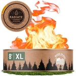 Radiate XL 8" Portable Campfire As Seen On Shark Tank - Up to 2 Hours of Burn Time - Reusable Travel Fire Pit for Camping,...