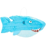 BLUE PANDA Shark Pinata Ocean Theme Shark Head - 16.5 x 7 x 3.2 in Blue Paper - Easy-Fill Top Opening & Durable Corrugated...