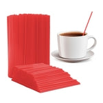 Prestee 2000 Count Red Coffee Stirrers - 5 Inch Plastic Stir Sticks for Hot and Cold Beverages - Disposable Coffee Straws ...