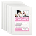 IMPRESA Extra Thick Post-Surgery Foam Boards - Pack of 6, White, 0.5 in Thick - Tailored Liposuction Foam Support - Recove...