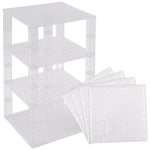 Strictly Briks Stackable Baseplates - Compatible with Lego, 6 x 6 in Baseplates for Buildling Blocks, Display Tower, Expan...
