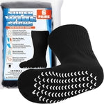 IMPRESA Super Wide Grip Socks for Men and Women – Extra Wide Non-Slip Diabetic Socks for Swollen Feet & Ankles – Big & Tal...