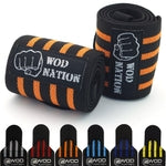 WOD Nation Wrist Wraps & Weight Lifting Straps - Powerlifting Wrist Support - Breathable Weightlifting Wraps - Gym Straps ...