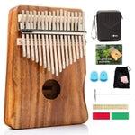 UNOKKI 17-Key Kalimba with Case - Hard Waterproof Case, Acacia Wood, 7.4" x 5.2" - Portable Mbira Thumb Piano & Finger Pia...