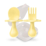 Grabease Baby Feeding Utensils Set - Infant and Baby Fork and Spoon for Ages 1-11 Months, BPAs and Phthalate-Free Cutlery,...
