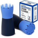 IMPRESA 2 Pack Blue Microwave Steam Cleaner for Quick and Effortless Cleaning - Microwave Cleaning Device with Vinegar and...