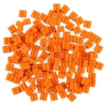 Strictly Briks Building Blocks Starter Kit - Orange Blocks for Kids & Creative Play - Stackable Brick Building Set & Toy K...