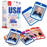 Merka US Presidents & State Capitals Flash Cards - 96-Pack, Multicolor, 3.5 x 2.5 in - Educational Flashcards for Kids, Ho...