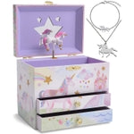 Jewelkeeper Unicorn Jewelry Box - Little Girls Jewelry Set - 3 Storage Compartments - Gift for Unicorn Themed Collectors -...