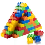 PREXTEX Building Blocks for Toddlers - 300 Jumbo Building Bricks with Carrying Box for Easy Storage - 5-Color Build Toys a...