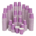 Stockroom Plus Mini Paper Cups - Leak-Resistant & Disposable Purple Cups - Sample & Mouthwash Cup for Bathroom Use - Espre...