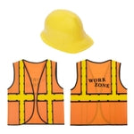 BLUE PANDA Construction Hats Costume Kit - One Size Fits Most, Multicolor, 6-Pack - Construction Vests & Hard Hats for Bir...