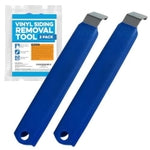 IMPRESA Vinyl Siding Removal Tool Kit - Pack of 2, Blue - One-Piece Steel Zip Tool for Siding Removal - 7-Inch Extra-Lever...
