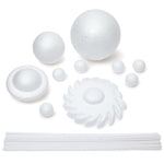 Genie Crafts 12-Piece 3D Solar System Model Kit - 12 Pcs White Foam Balls & Dowels - DIY Solar System Project & Kids Toys ...