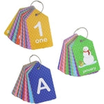 Laminated Number Flash Cards - Ring-Bound Alphabet & Number Set - Portable Toddler Flash Cards - Interactive Preschool Lea...