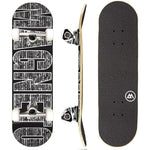Magneto Complete Skateboard - 7-Ply Maple Deck Youth & Cruiser Skateboard - Double Kick Concave for Tricks - Smooth 95A Ur...