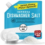 Dishwasher Water Softener Salt 8.8 LB – Pure, Coarse Grain Salt for Bosch, Miele, Whirlpool, Thermador & More – Eliminates...