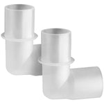IMPRESA Plastic Elbow Connector Compatible with ResMed AirSense/AirCurve/AirStart 10 & AirSense 10 Parts - 2 Count Tangle-...