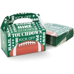 BLUE PANDA Football Snack Bags-24-Pack, 6.15 x 3.55 x 3.5 In, Multicolor Paper Containers - Football Treat Boxes for Birth...