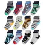 CozyWay Toddler Grip Socks - Non-Slip Gripper Socks for Toddler Girls - Cotton Comfort with Ankle Style for Boys - 1T-3T G...